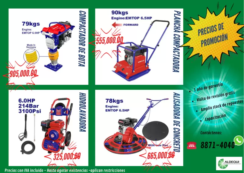 Alquiler y venta equipo